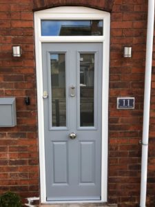 Composite door in bespoke grey - Beeston